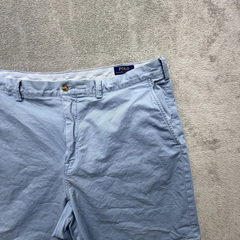 Polo Ralph Lauren Shorts Mens 40 Blue Chino Stretch Pockets 9 Inseam Classic Fit